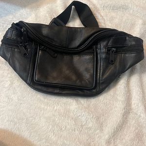 Leather waist bag